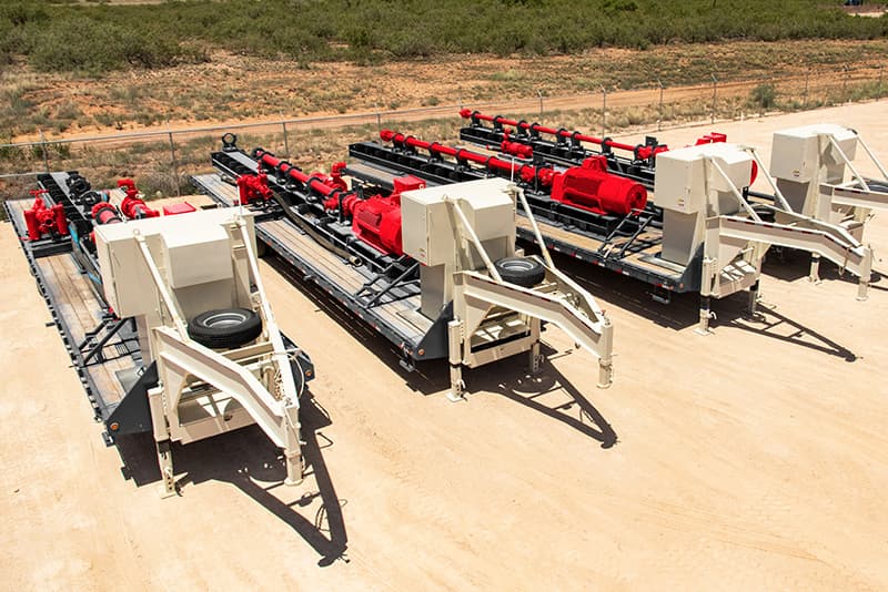 Flex Flow, a DistributionNOW company, rental h-pump system trailers