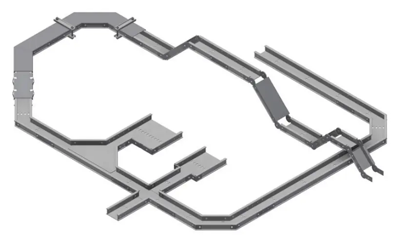 Oglaend FTE: composite cable tray system for electrical & instrumentation installations. It has pre-slotted trays, FRP material & high load capacity.